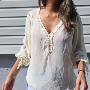 Zara Cream Blouse